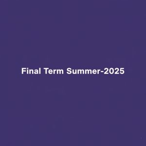 Final Term Summer-2025